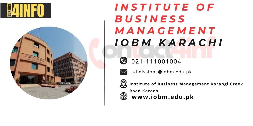 IOBM Contact Number, Institute of Business Management Email Address