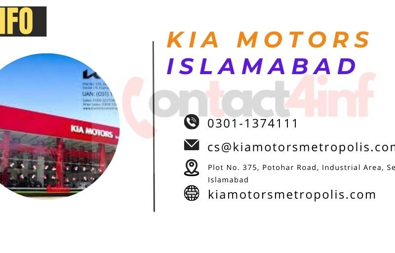 KIA Motors Islamabad Contact Number Email & Address