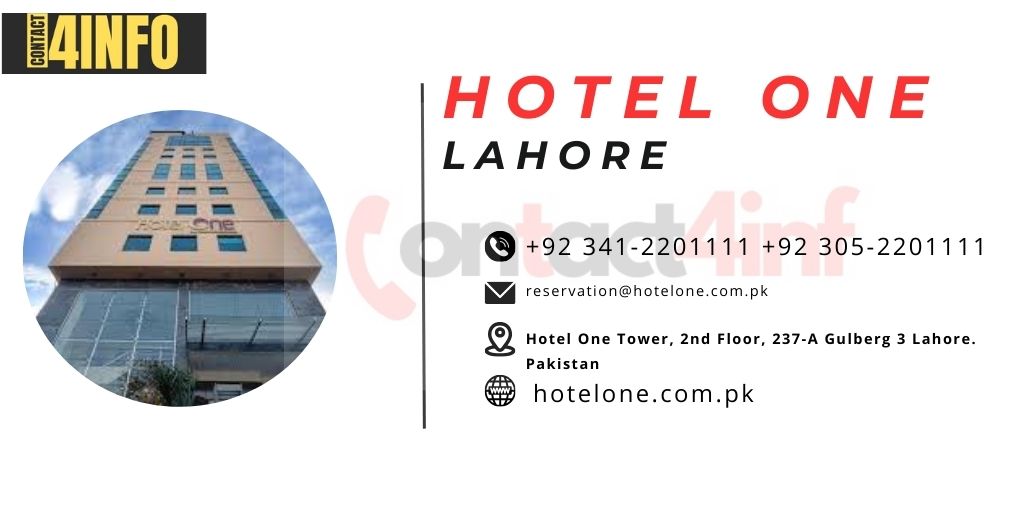 Hotel One Lahore contact number 