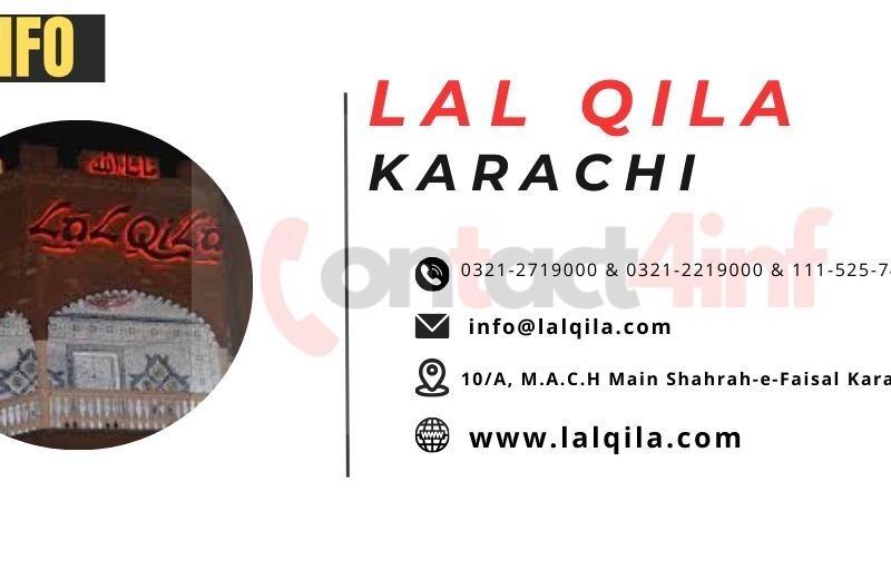 Lal Qila Karachi Contact No, Address & Gmail