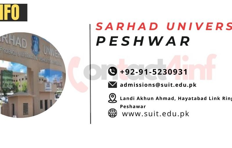 Sarhad University Peshawar Contact Number & Map Location Address