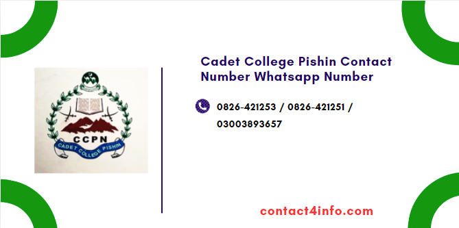 Cadet College Pishin Contact Number Whatsapp Number Address