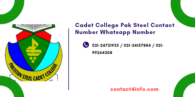 Pak Steel Cadet College Contact Number Whatsapp Number Fax No Address